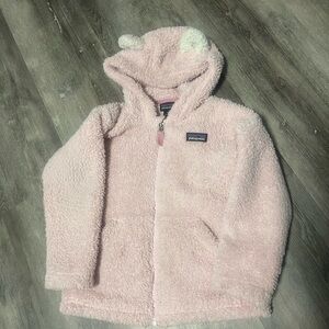 Patagonia Soft Pink Hooded Fleece with Ears
